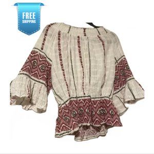 Banding Bohemian Style Off-shoulder Beach look Women Top - Small to Large